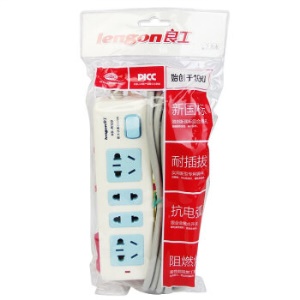 良工Lengon 插座插排接线板拖线板转换器LG-T122-3M 2.8M