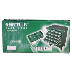 世达（SATA）09911 四件套卡簧钳组套 工具托组套 轴用穴用直口曲口卡簧钳