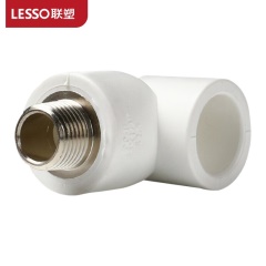 联塑 LESSO 外螺纹弯头Ⅰ型(PP-R 配件)白色 dn32X1/2＂