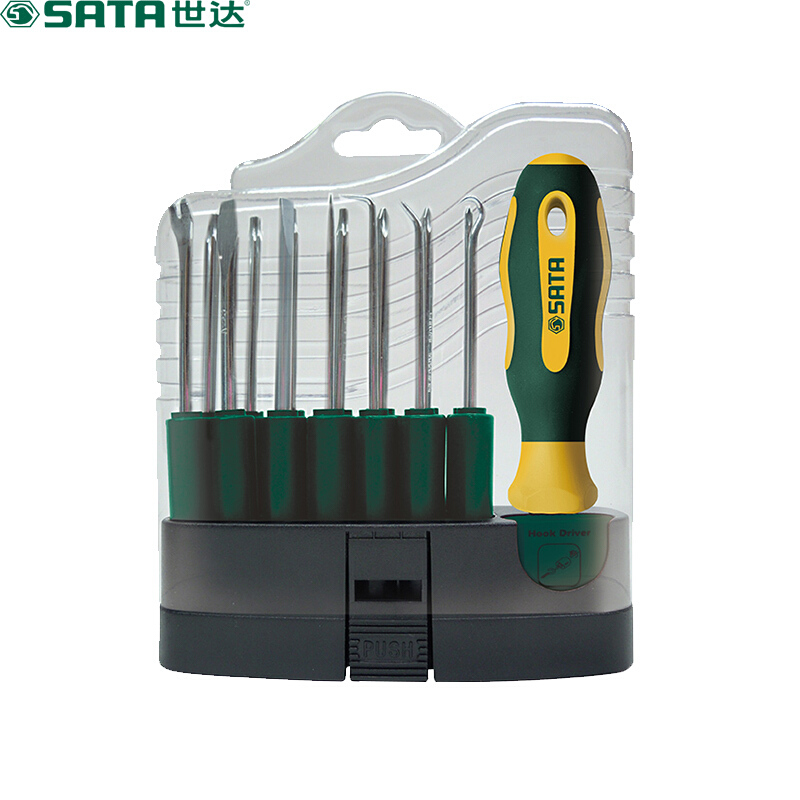 世达 SATA 09346 16件可换头螺丝批组套