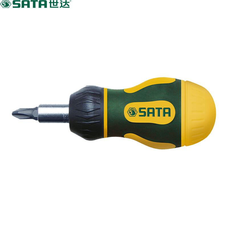 世达 SATA 09348 6件超短款棘轮螺丝批组套