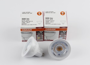 Osram欧司朗LED灯杯 MR16 GU10射灯插脚6.5w高压220V灯泡GU5.3
