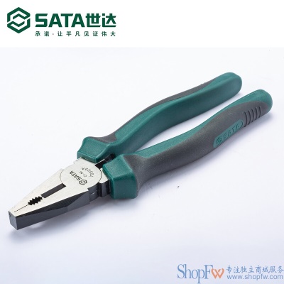 世达（SATA）钢丝钳6英寸老虎钳子克丝钳平口钳省力钳 70301A 现货