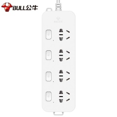 公牛（BULL）新国标分控插座/插线板/插排/排插/接线板/拖线板 GN-B3043  4位分控全长1.8米 独立开关