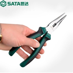 世达 SATA 工具钳子尖嘴钳多功能工具钳子尖口钳尖头钳加长8寸 70102A
