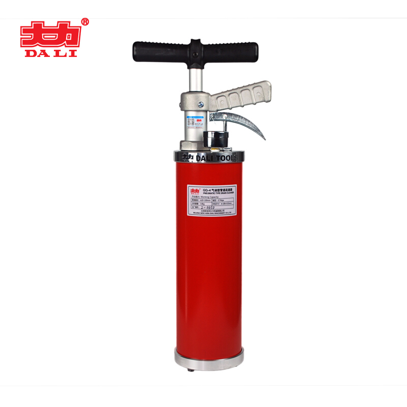 大力（DA LI）GQ-4 北京大力GQ-4型管道疏通器 一炮通气动型管道疏通器 红色